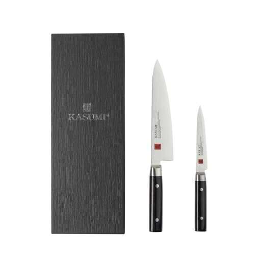 Kasumi - DAMASCUS Set,Chef Knife 20cm/8" & Utility Knife 12cm/4.7" - Limolin 