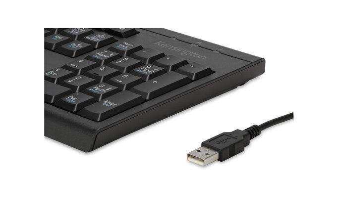 Kensington - Kensington Keyboard USB Wiredingual Black PC/Mac - Limolin 