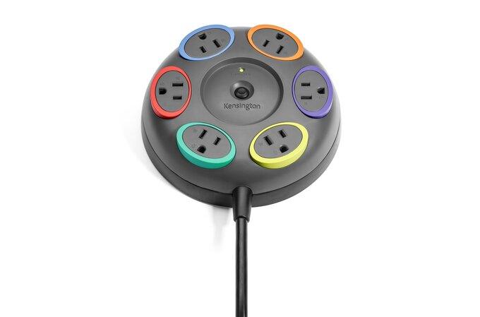 Kensington - SmartSockets - 6-Outlet Tabletop Surge Protector — 16 ft / 4.9 m Cord — product photo