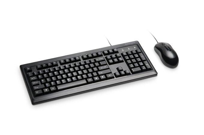Kensington - Keyboard & Mouse Combo Set For Life USB Wired - Limolin 