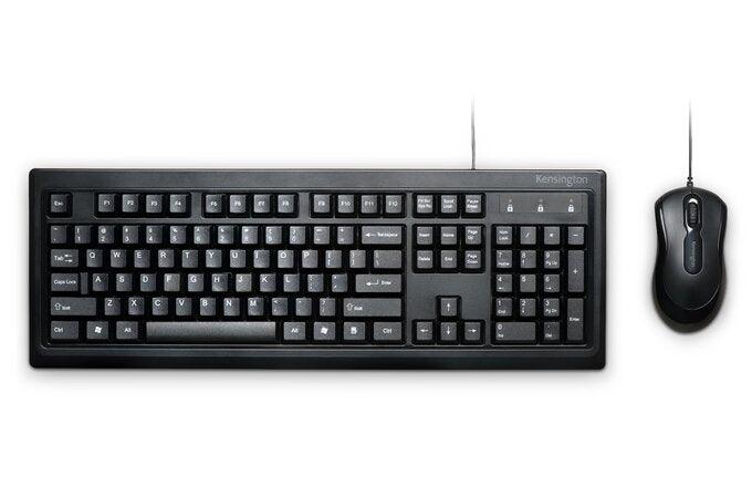 Kensington - Keyboard & Mouse Combo Set For Life USB Wired - Limolin 