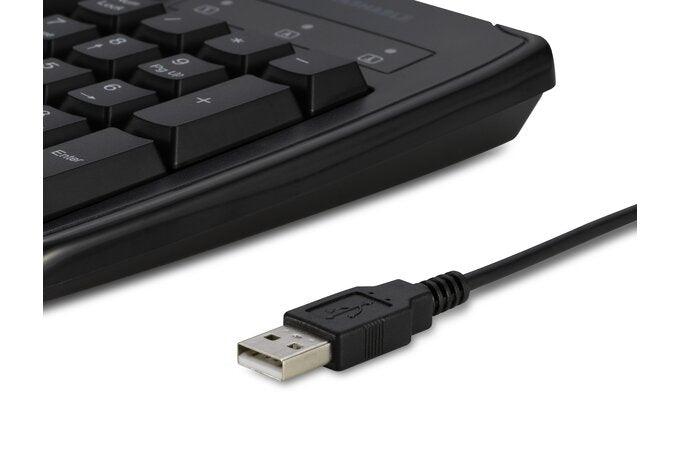Kensington - Keyboard Washable USB Wired Pro Fit Black PC/Mac - Limolin 