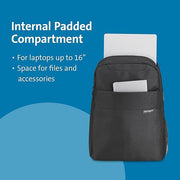 Kensington - Simply Portable Lite - 16 in Laptop Backpack — 40.6 cm - Black — gallery image 6