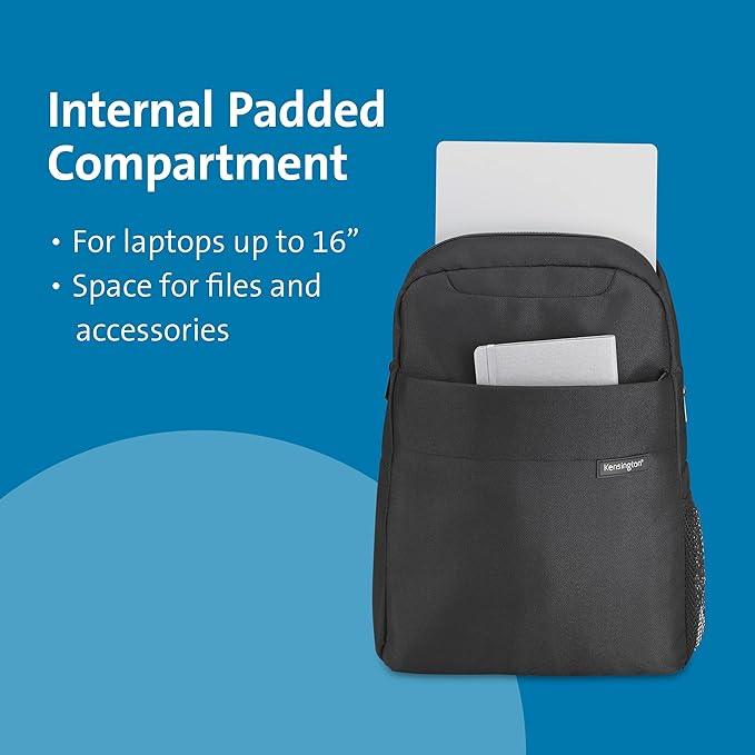 Kensington - Simply Portable Lite - 16 in Laptop Backpack — 40.6 cm - Black — gallery image 6
