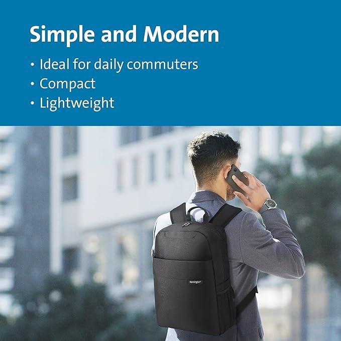 Kensington - Simply Portable Lite - 16 in Laptop Backpack — 40.6 cm - Black — gallery image 8