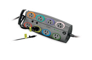 Kensington - Surge Protector 3090 Joules 8 Outlet SmartSockets Premium 8ft Cord - Limolin 