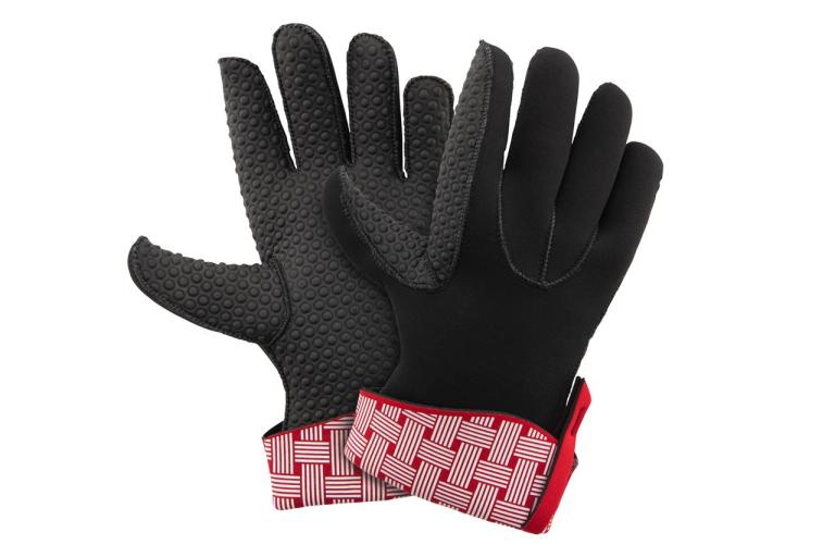 Kitchen Grips - 5-Finger Large Cherry/White Woven 28cm/11" 2pc Set - Limolin 