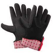 Kitchen Grips - 5-Finger Large Cherry/White Woven 28cm/11" 2pc Set - Limolin 