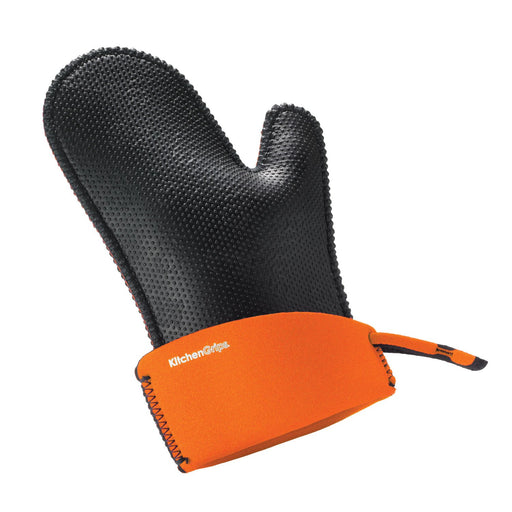 Kitchen Grips - Chefs Mitt Large 36x19cm/14x7.5" Orange/Black FLXaPrene - Limolin 