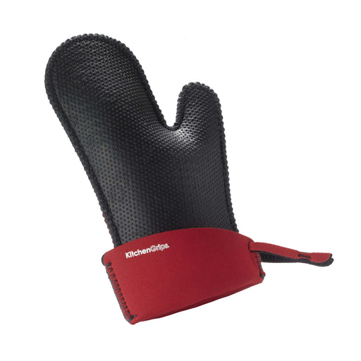 Kitchen Grips - Chefs Mitt Small 35x17cm/13.7x6.7" Cherry/Black - Limolin 