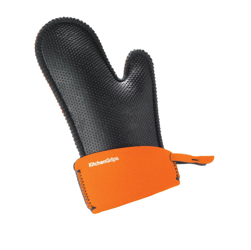 Kitchen Grips - Chefs Mitt Small 35x17cm/13.7x6.7" Orange/Black - Limolin 
