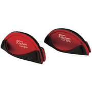 Kitchen Grips - Handle Holder Short 11.5cm/4.5" Cherry/Black FLXaPrene 2pc Set - Limolin 