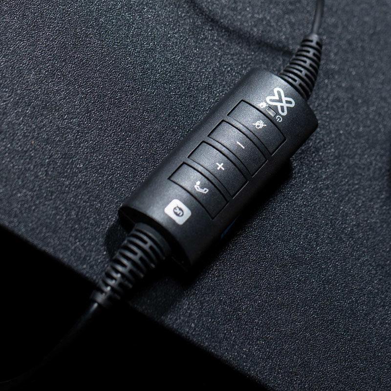 Klipxtreme - Headset Voxpro Mono with Vol Cont Boom Mic USB (KCH - 901) - Limolin 