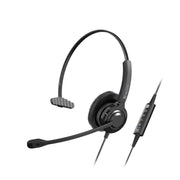 Klipxtreme - Headset Voxpro Mono with Vol Cont Boom Mic USB (KCH - 901) - Limolin 