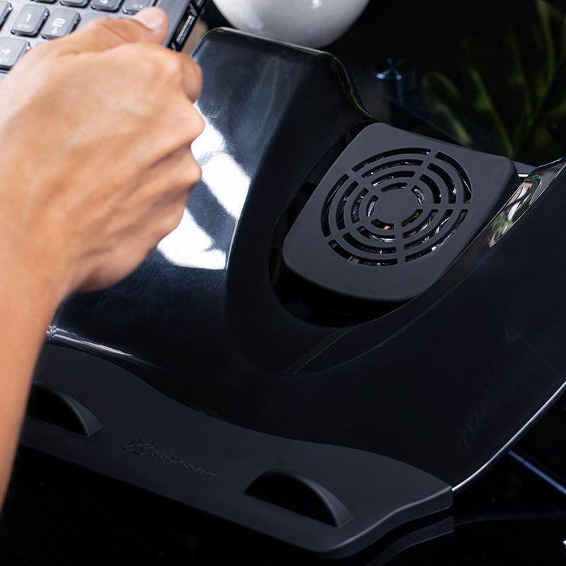 Klipxtreme - Laptop Stand 4 USB with Cooling Fan Black (KNS - 110B) - Limolin 