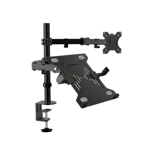 Klipxtreme - Monitor Mount & Laptop Stand/Mount - Desk Clamp - 13 - 32in Monitor - Laptop up to 156in - Black - Limolin 