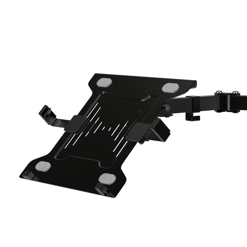 Klipxtreme - Monitor Mount & Laptop Stand/Mount - Desk Clamp - 13 - 32in Monitor - Laptop up to 156in - Black - Limolin 