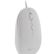 Klipxtreme - Mouse Wired 4 Button with Scroll Ambidextrous 1600dpi Ergonomic PC/Mac - White (KMO - 201WH) - Limolin 