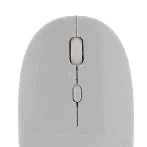 Klipxtreme - Mouse Wireless Slim 24Ghz HD Optical Sensor 1600dpi 4 Buttons Ambidextrous USB Nano Dongle - White (KMW - 335WH) - Limolin 