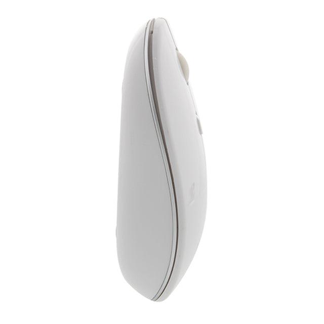 Klipxtreme - Mouse Wireless Slim 24Ghz HD Optical Sensor 1600dpi 4 Buttons Ambidextrous USB Nano Dongle - White (KMW - 335WH) - Limolin 