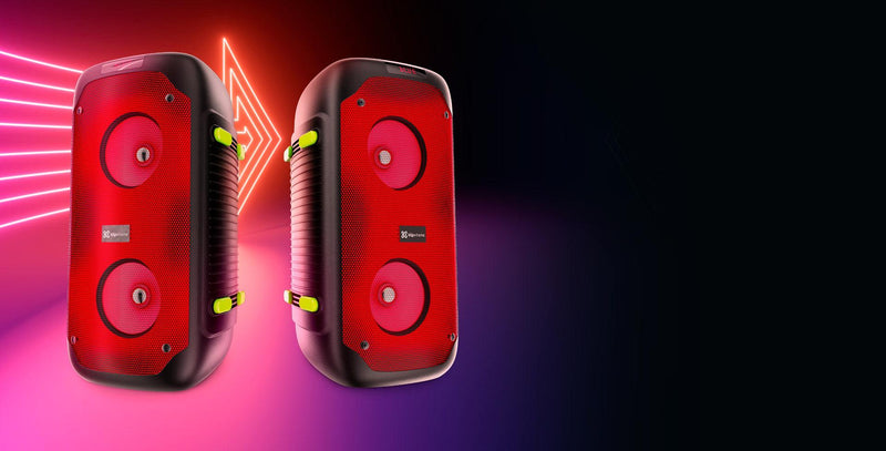 Klipxtreme - Speaker Bluetooth Party BoomFire 1200W 2x 4in Subwoofers TWS - Limolin 