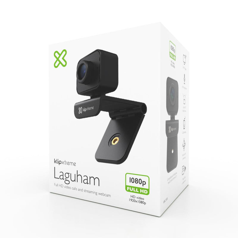 Klipxtreme - Webcam 1080p 21MP HD Mic Black (KWC - 500) - Limolin 