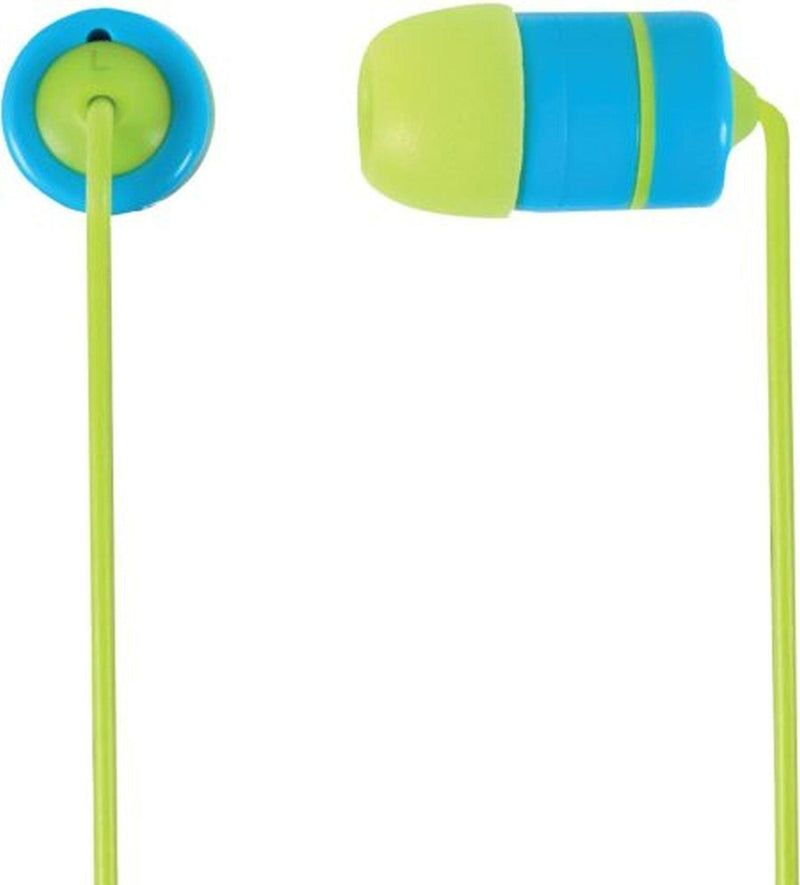 Koss - Earbud noise isolating 35mm ruk20b multiple ear cushion sizes - blue/green - Limolin 