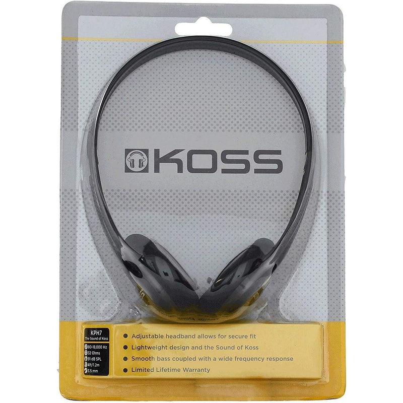 Koss - Headphone KPH7 Portable On Ear Black 35mm - Limolin 