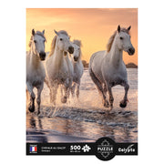LAMARCHE - Puzzles 500 pieces XL 685X480mm Galloping horses - Limolin 