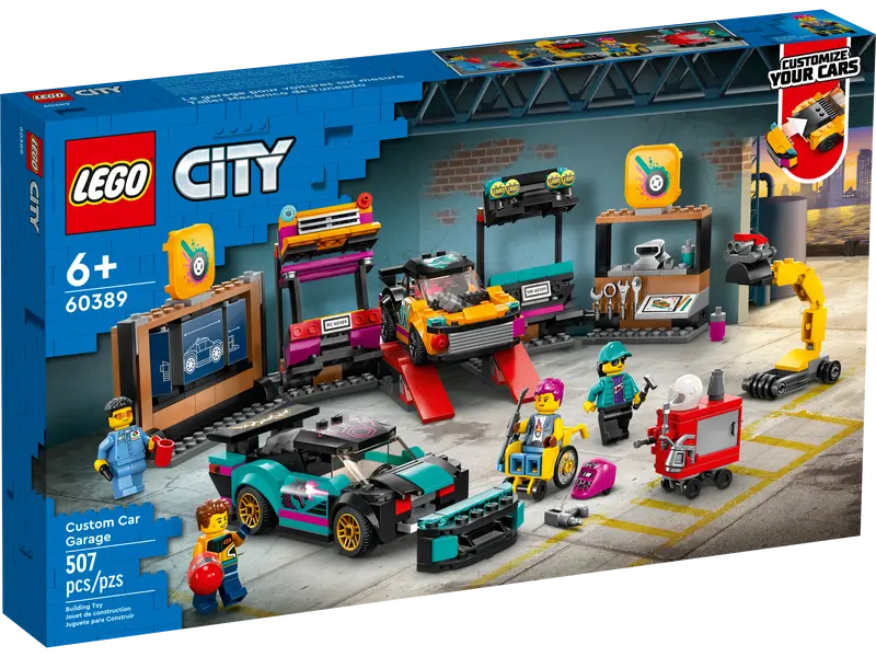 LEGO - City - Custom Car Garage - 507 Pcs - 60389 - Limolin 