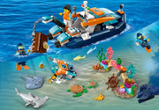 LEGO - City - Explorer Diving Boat - 182 Pcs - 60377 - Limolin 