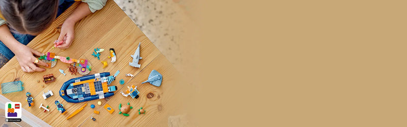 LEGO - City - Explorer Diving Boat - 182 Pcs - 60377 - Limolin 