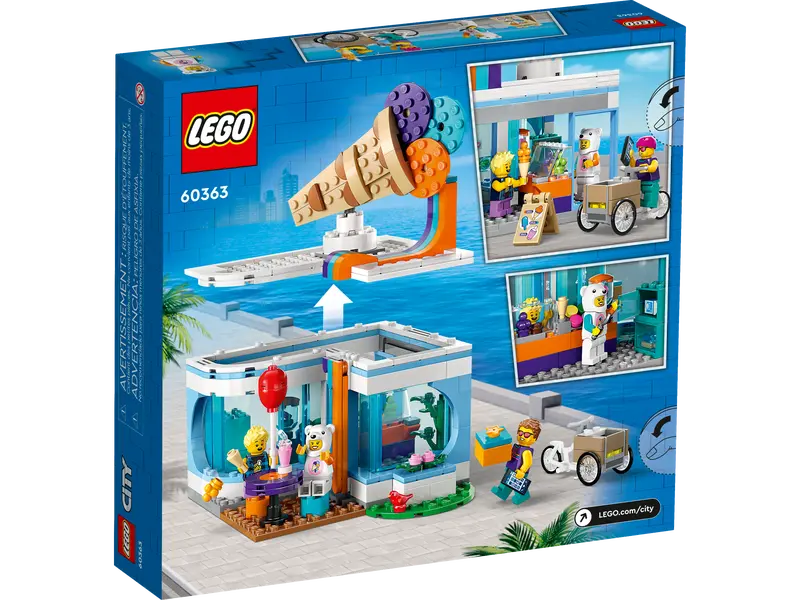 LEGO - City - Ice-Cream Shop - 296 Pcs - 60363 - Limolin 
