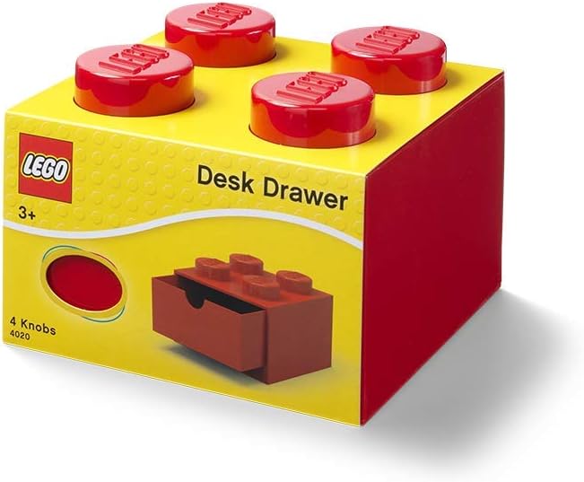LEGO - Desk Drawer (Bright Red) - Limolin 