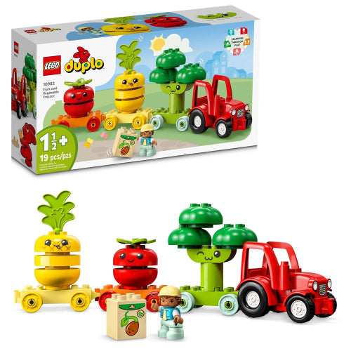 LEGO - Duplo - My First Fruit And Vegetable Tractor Toy (19Pcs) - Limolin 