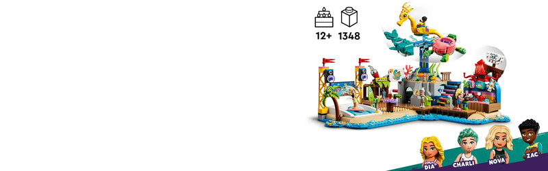 LEGO - Friends - Beach Amusement Park - 1348 Pcs - 41737 - Limolin 