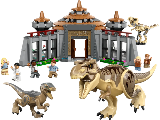 LEGO - Jurassic World - Visitor Center - T-Rex & Raptor Attack - 693 Pcs - 76961 - Limolin 
