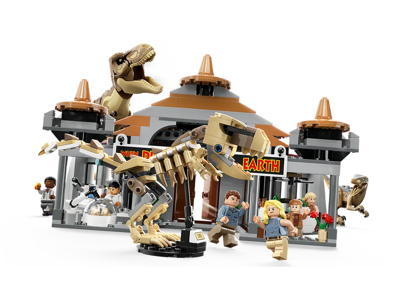 LEGO - Jurassic World - Visitor Center - T-Rex & Raptor Attack - 693 Pcs - 76961 - Limolin 