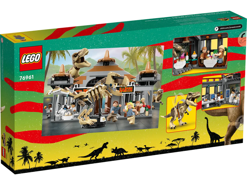 LEGO - Jurassic World - Visitor Center - T-Rex & Raptor Attack - 693 Pcs - 76961 - Limolin 