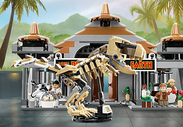 LEGO - Jurassic World - Visitor Center - T-Rex & Raptor Attack - 693 Pcs - 76961 - Limolin 