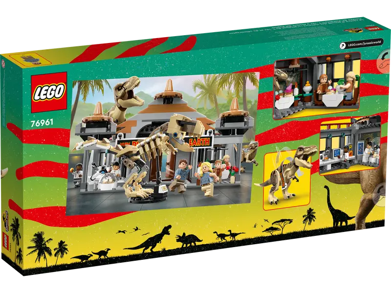 LEGO - Jurassic World - Visitor Center - T-Rex & Raptor Attack - 693 Pcs - 76961 - Limolin 