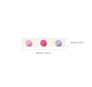 LEGO - Wall Hanger Rack 3-Piece Light & Bright Purple/Lillac - Limolin 