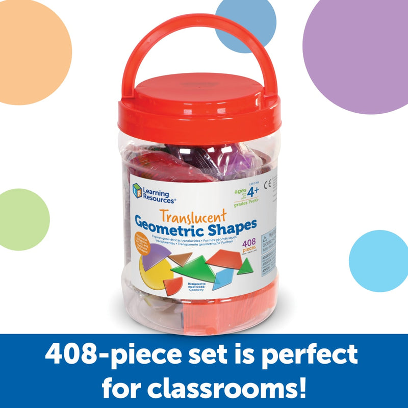 Learning Resources - TRANSLUCENT GEOMETRIC SHAPES