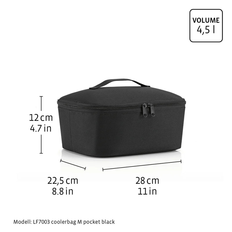 REISENTHEL - COOLERBAG Medium Pocket Herringbone-Dark-Blue