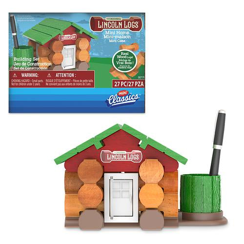 LINCOLN LOGS - 27Pc Mini Home Building Set CDU - Limolin 