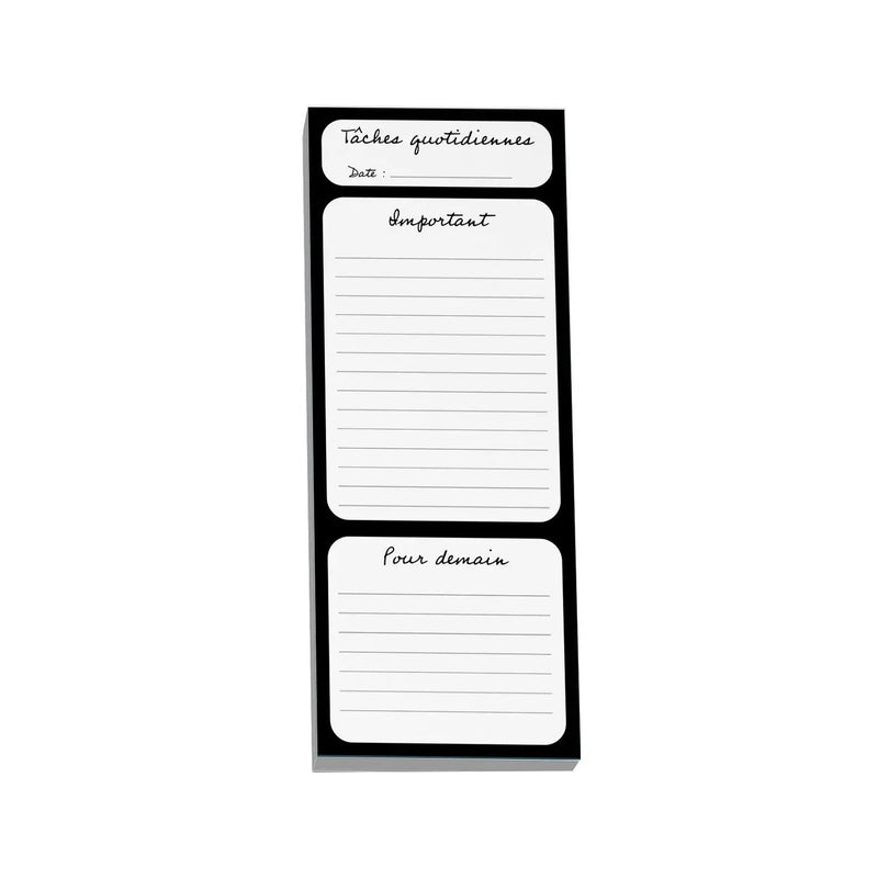 NOTE PAD - TÂCHES QUOTIDIENNES (4''X10'')