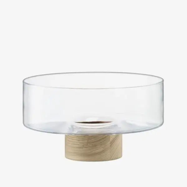 LSA - Lotta - Pedestal Bowl with with Ash Wood Base | Ø25 cm