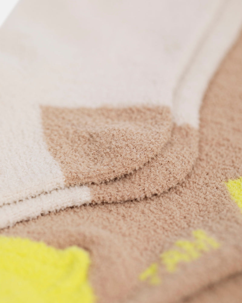 7AM - Long Socks Solid - Fuzzy - 3 pack - Ecru, Pecan, Amber - 6-12M