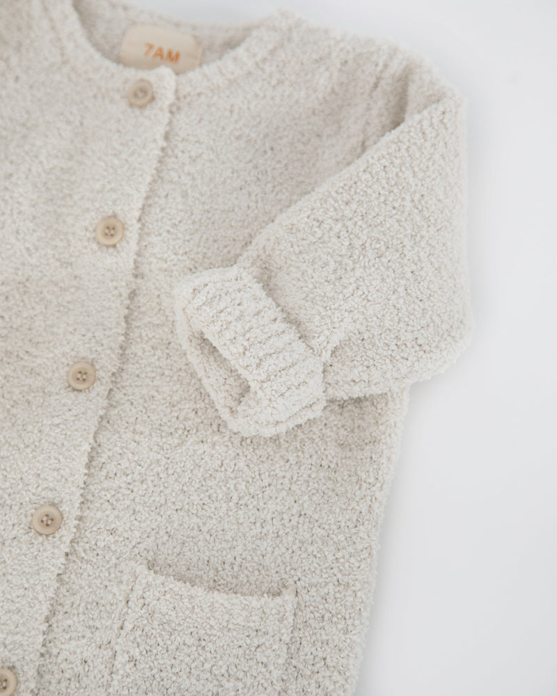 7AM- Long Sleeve Jumpsuit - Fuzzy