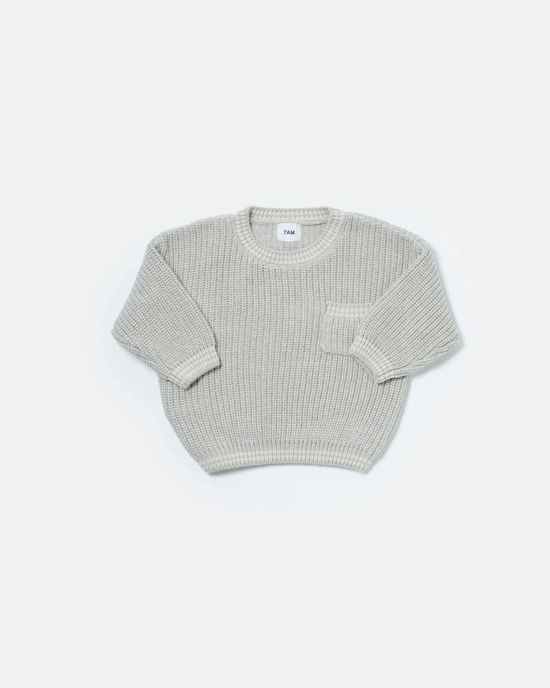 7AM - Boxy Sweater - Chunky Tennis